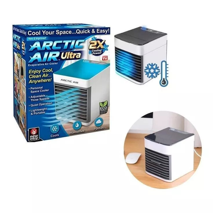 Mini Ar Condicionado Portátil Arctic Air Cooler/ Nexfan Ultra/ Arctic Air Ultra-Pro Umidificador Climatizador Luz Led Envio Imediato - U Best Choices