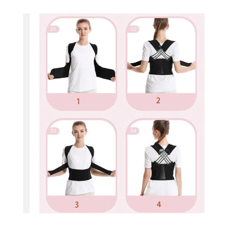 Corretor Postural Para Colunas com Velcro FEMININO Corretor Postural Coluna Lombar